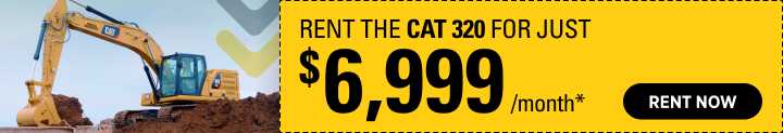 BIG SAVINGS ON CAT® 320 RENTAL