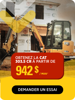 OBTENEZ LA CAT 303.5 CR À PARTIR DE